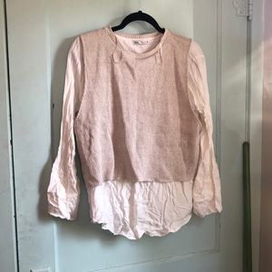 Zara Blouse and Sweater Vest Shirt